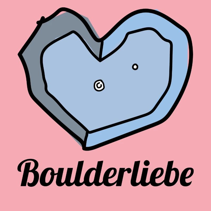 boulderliebe blau text