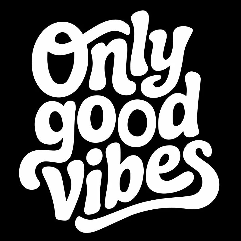 Conception de lettrage à la main Positive Vibes