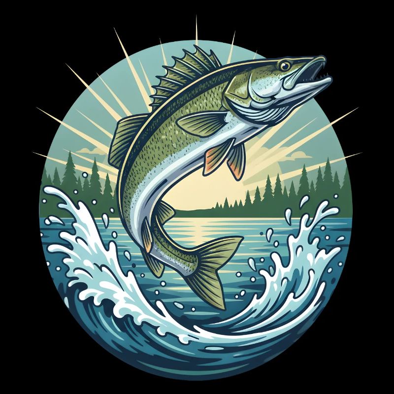 Springender Zander