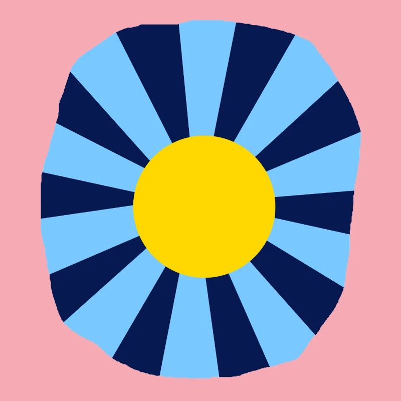 Psychedelische Blume
