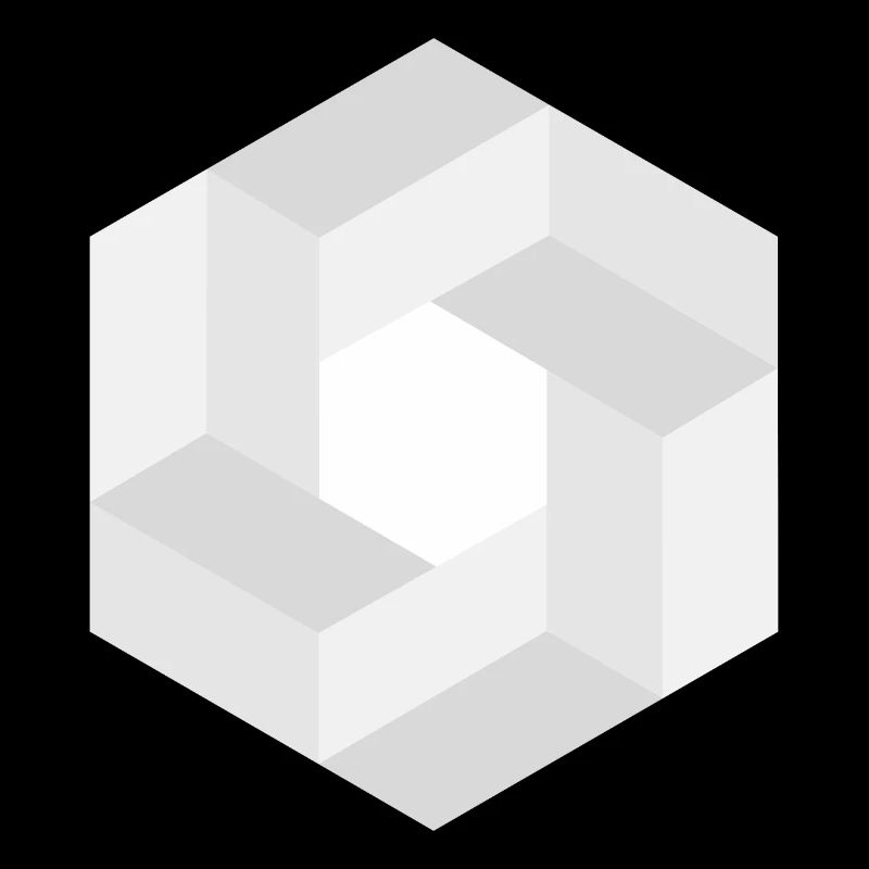 Black and white geometric pattern print