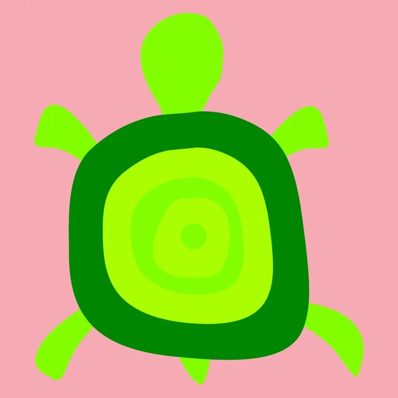 Turtle Turtle Shell Circles Tank Logo