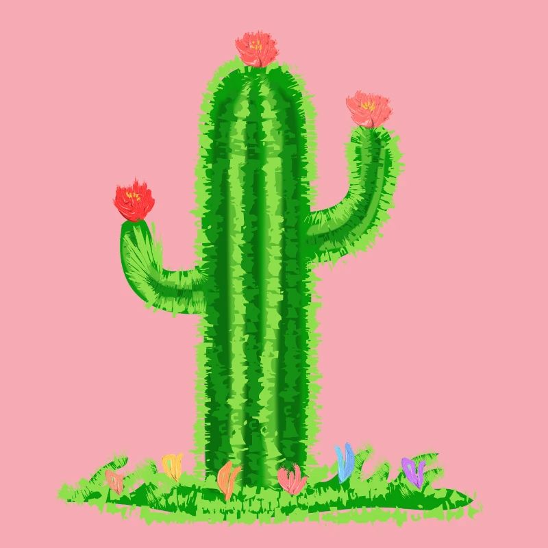 Cactus avec fleurs