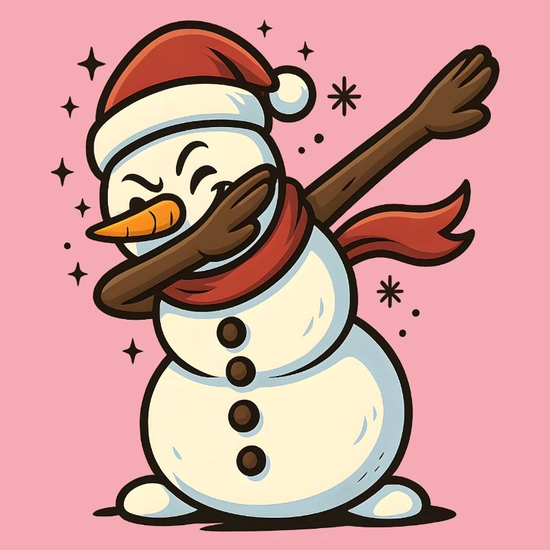 Dabbing Snowman