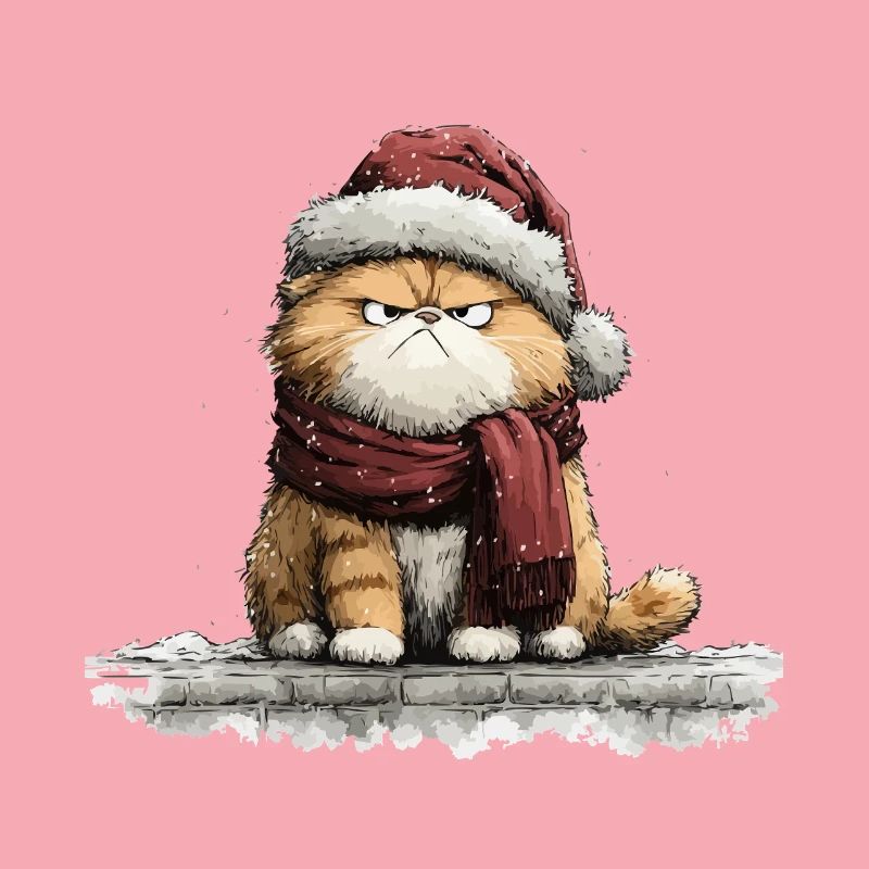 Grimmiger Weihnachtskater