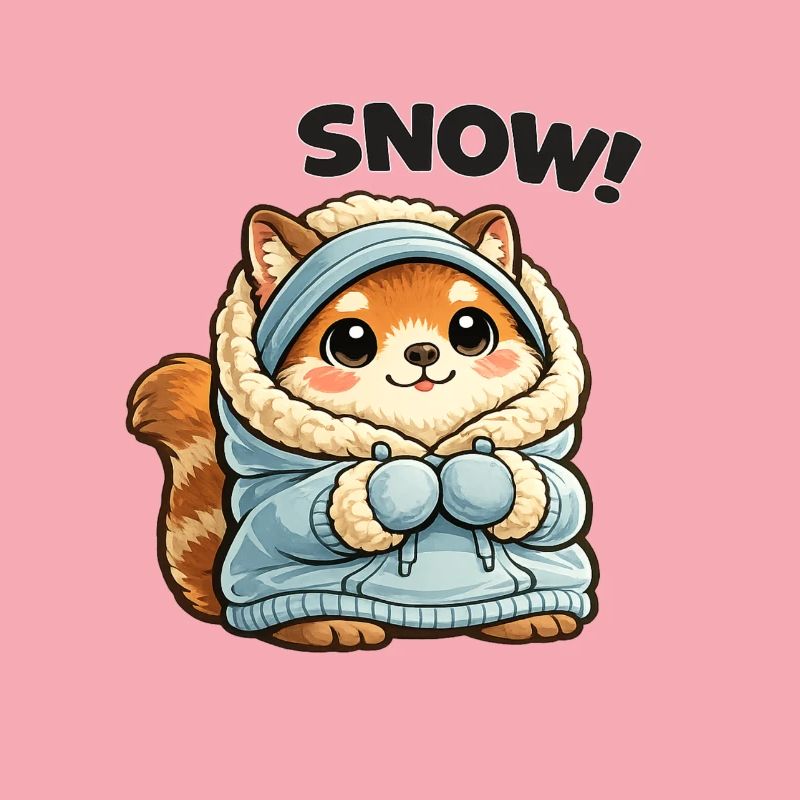Renard en pull d’hiver