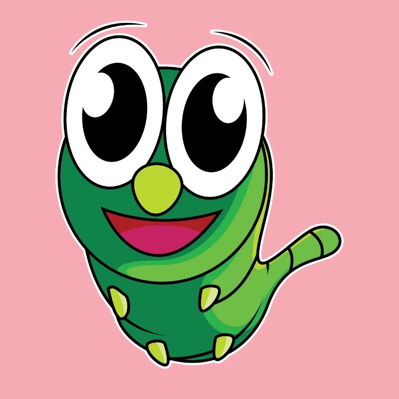 Funny caterpillar - design