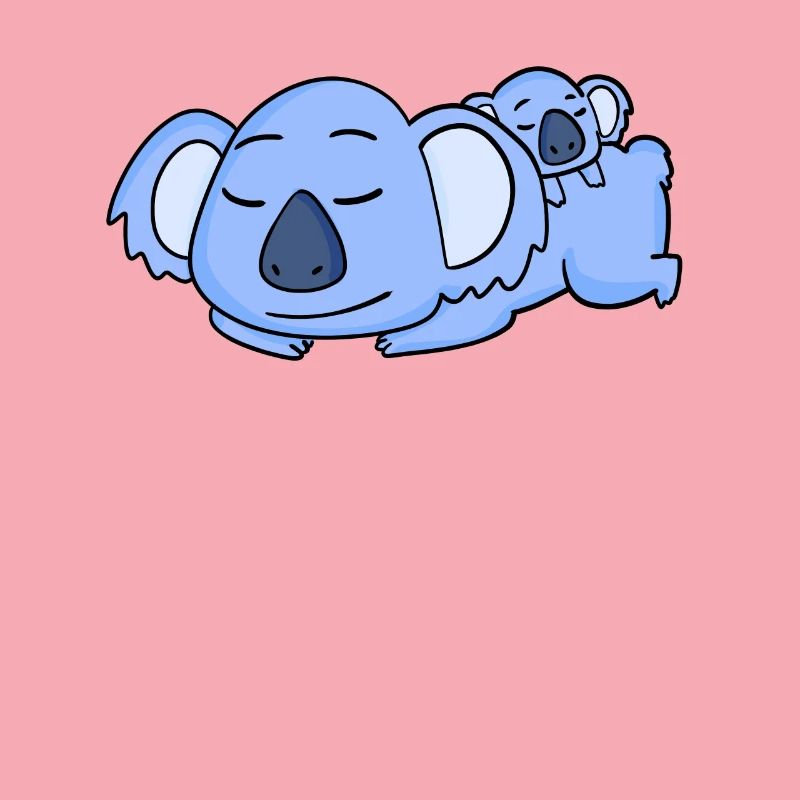 Papa Koala avec Bébé Koala