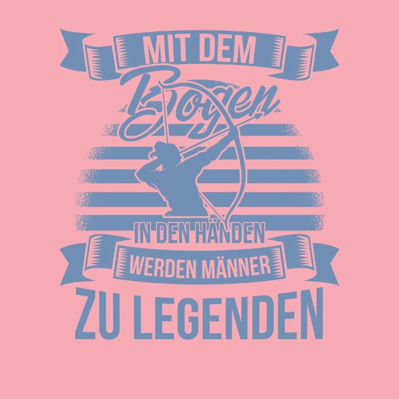 Bogenschiessen mit dem Bogen in den Händen