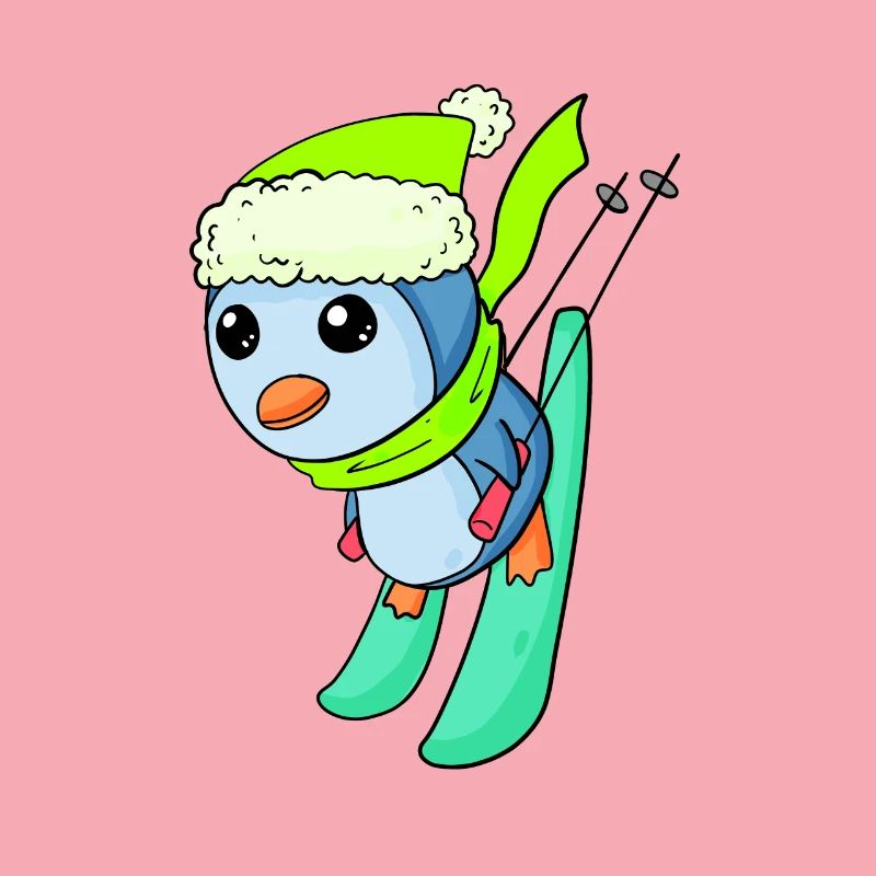 Penguin Ski Winter Skiing