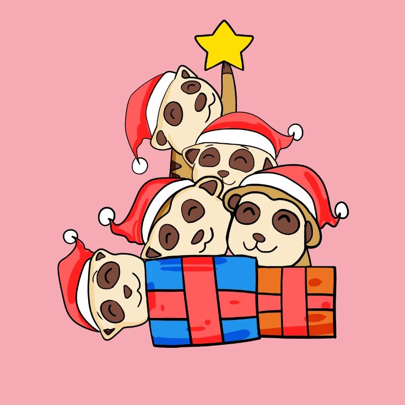 Suricate de l’arbre de Noël