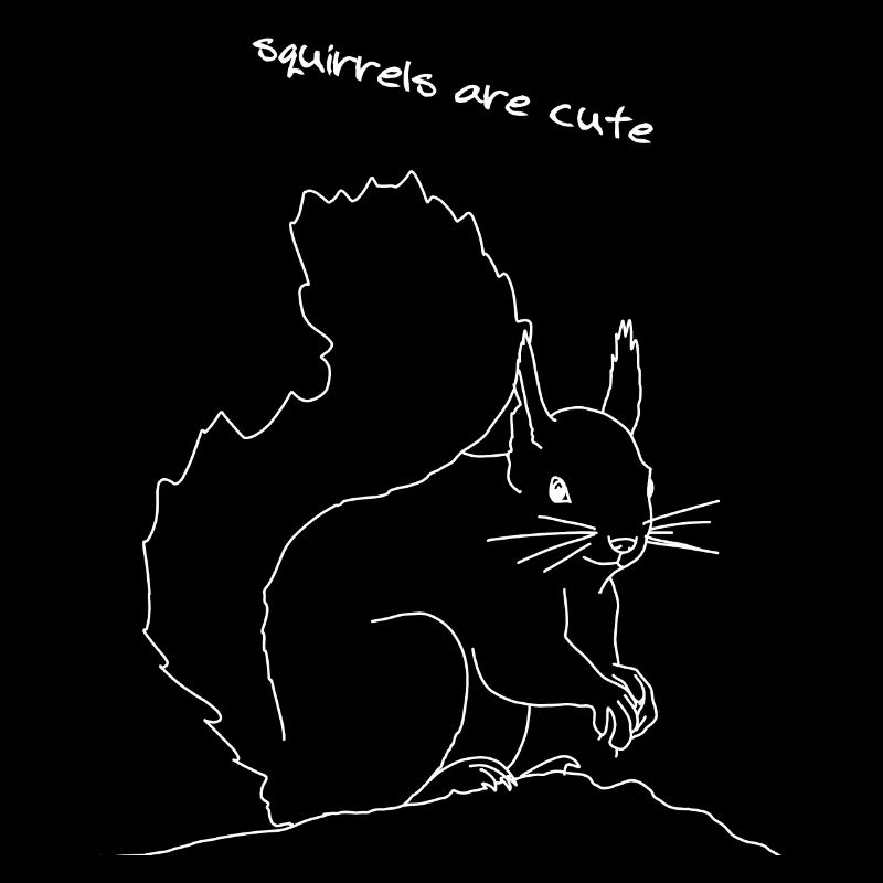 Squirrel lineart