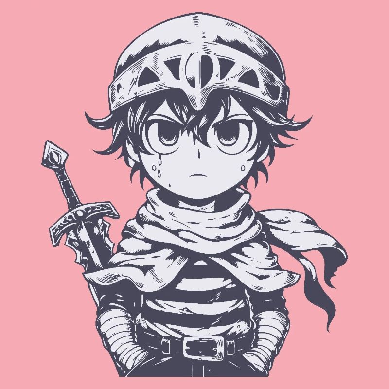 Petit chevalier de la forêt avec épée