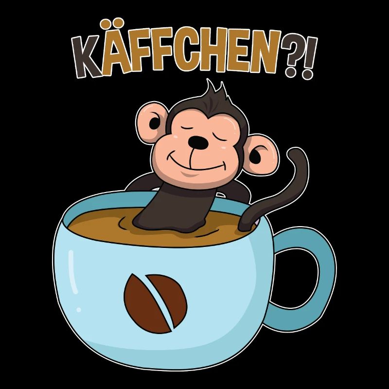 Kaffeepause mit Affe