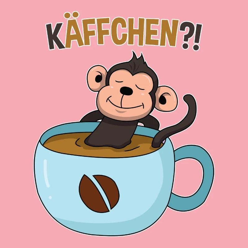 Kaffeepause mit Affe