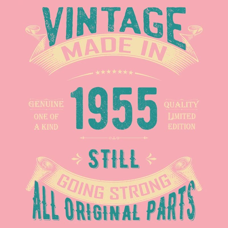 Vintage 1955 Classic Text Design