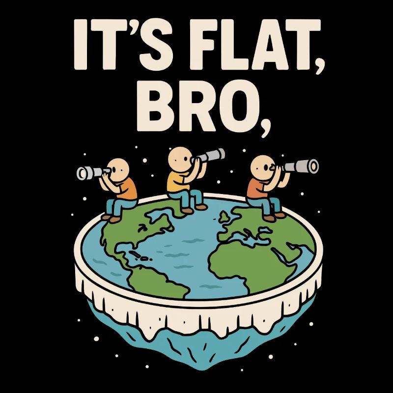 It's flat, brother