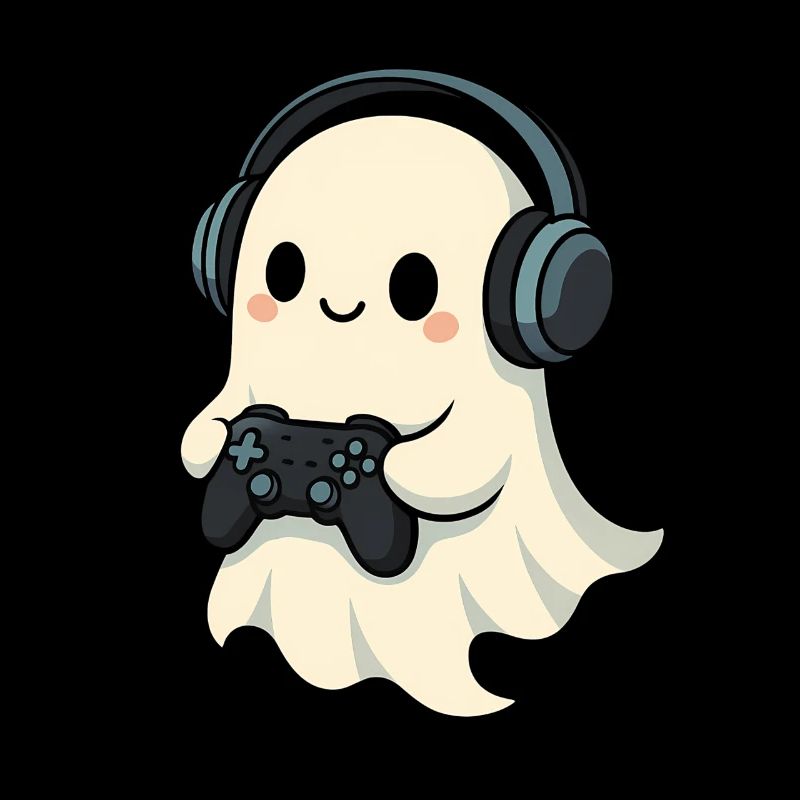 Ghost with Headphones Game Controller