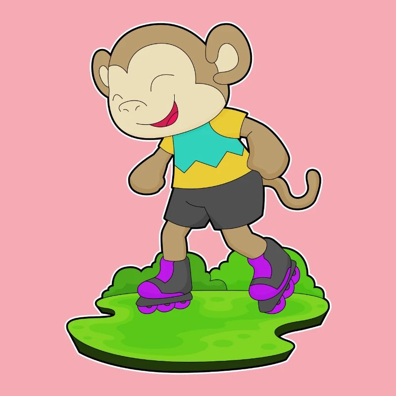 Monkey inline skating inline skates sport