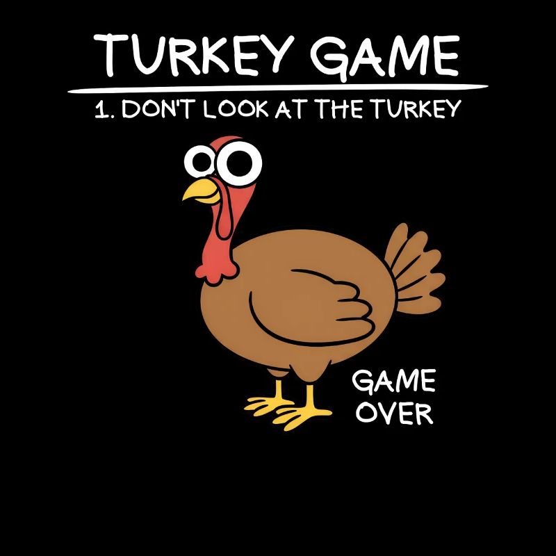 Jeu de la dinde Ne regardez pas la dinde drôle