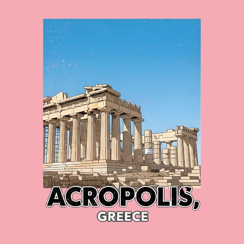 Acropole Grèce Affiche