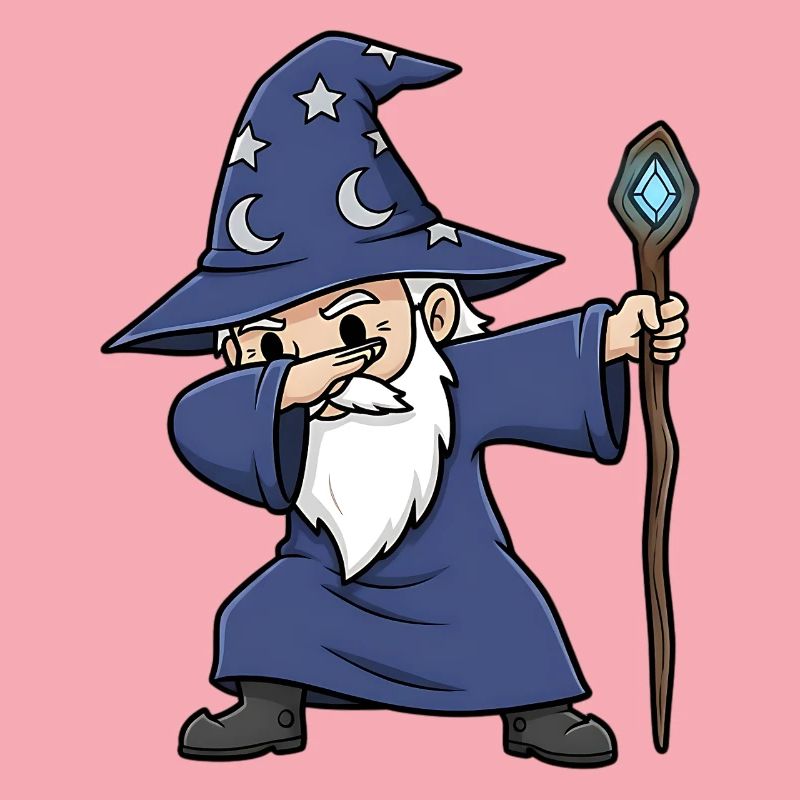Dabbing Wizard - Conception de sorcier amusant