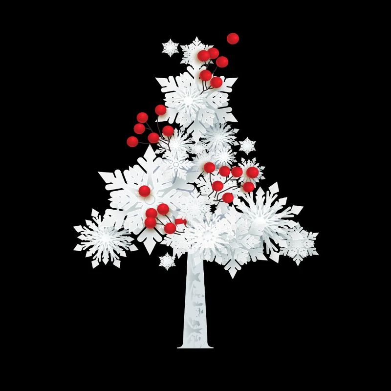 Arbre de Noël flocon de neige