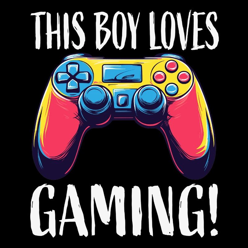 Boy Loves Gaming Controller