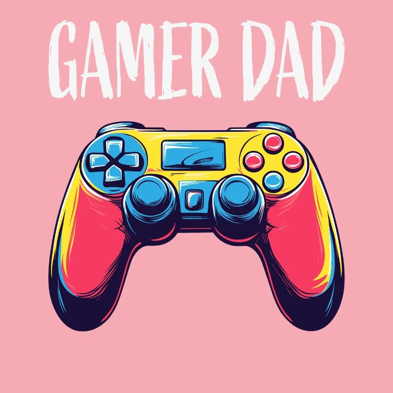 Gamer Dad Neon Controller