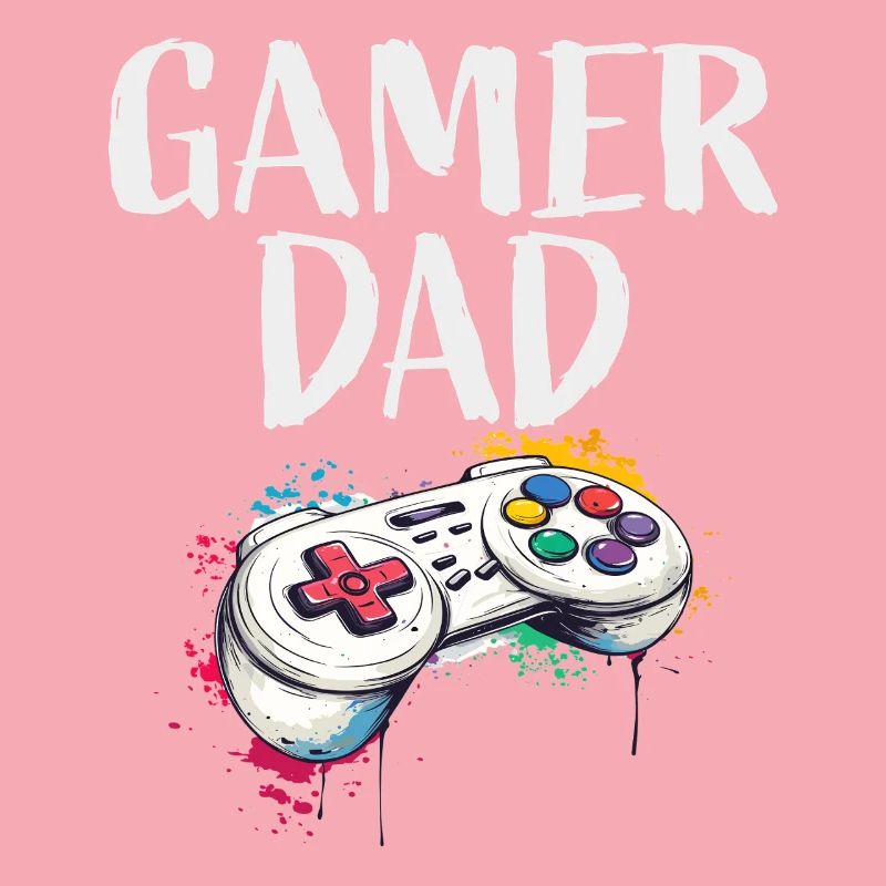 Gamer Dad Controller Kunst
