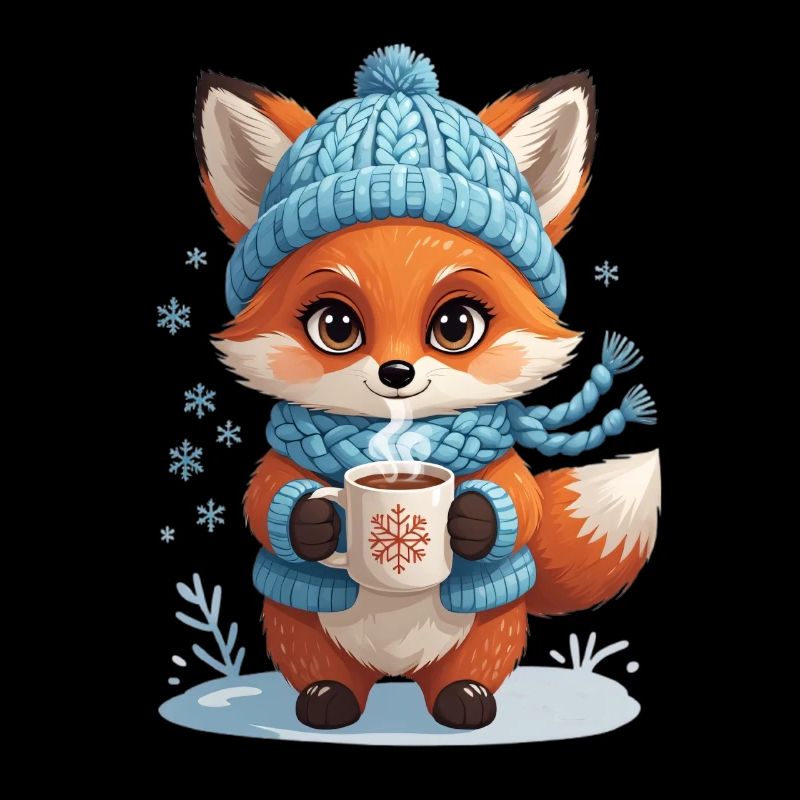 Winterfuchs mit Kakao