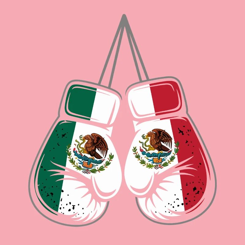 Mexico Flags Boxing Gloves