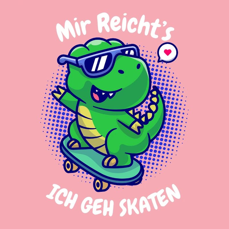 I've had enough I'm going skating Dino T-Rex