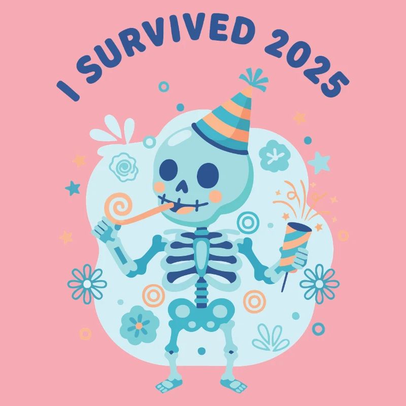I Survived 2025 Skeleton Celebration