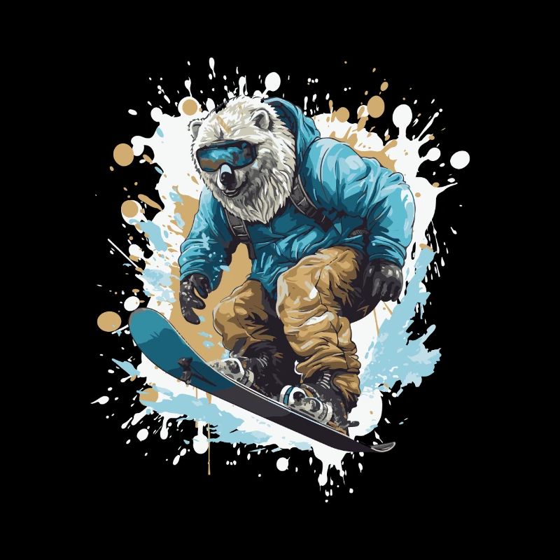 Polar Bear Snowboard Polar Bear