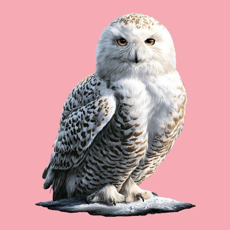 Schneeeule Weiße Eule Kauz Uhu Owl Schnee Eulen