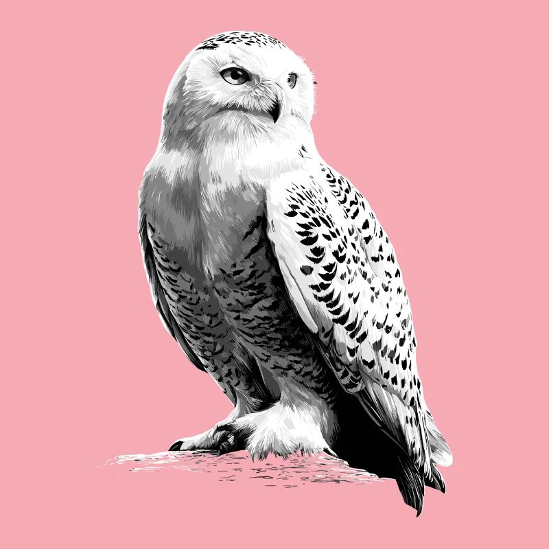 Schneeeule Weiße Eule Kauz Uhu Owl Schnee Eulen