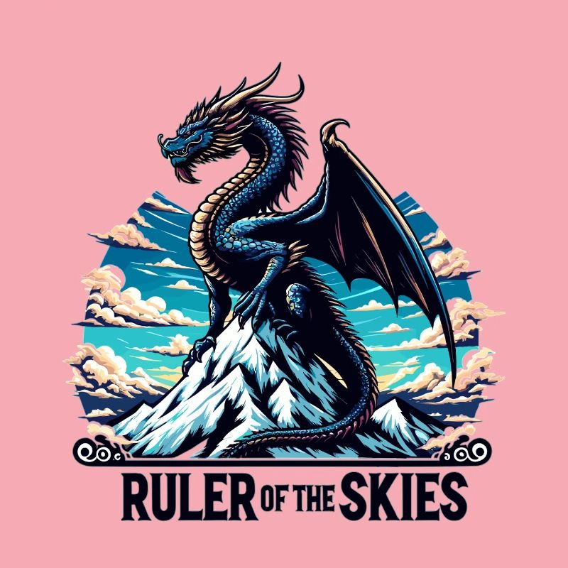 Drachenhimmel über Bergkette