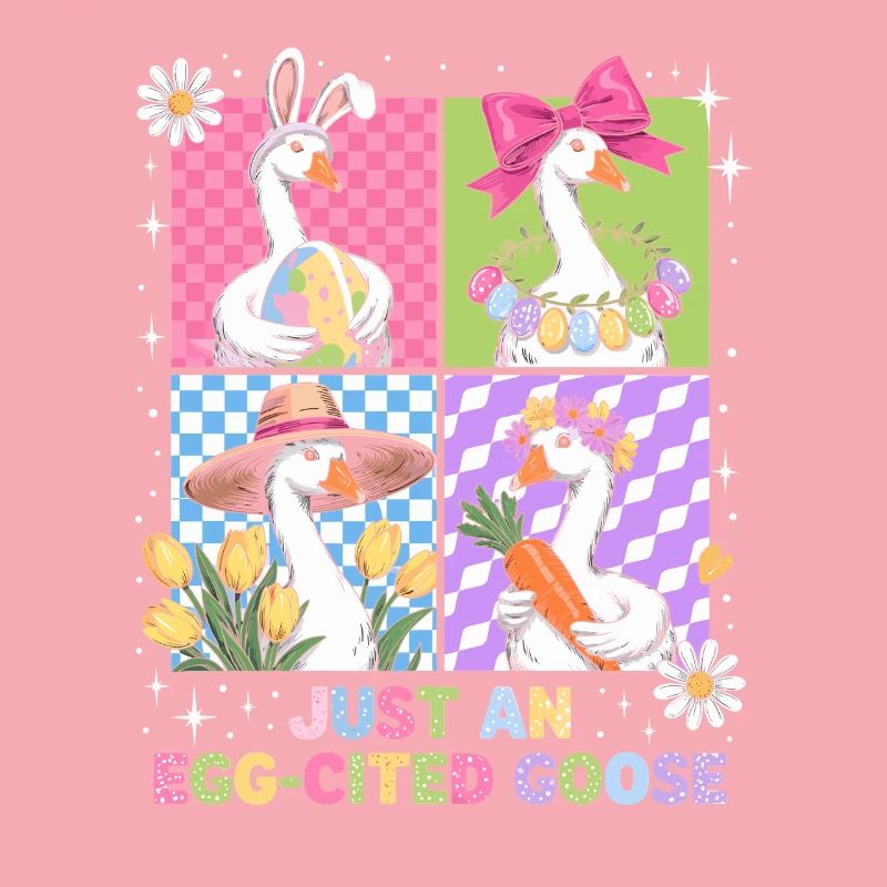 Eierfreudige Gans im Vier Panel