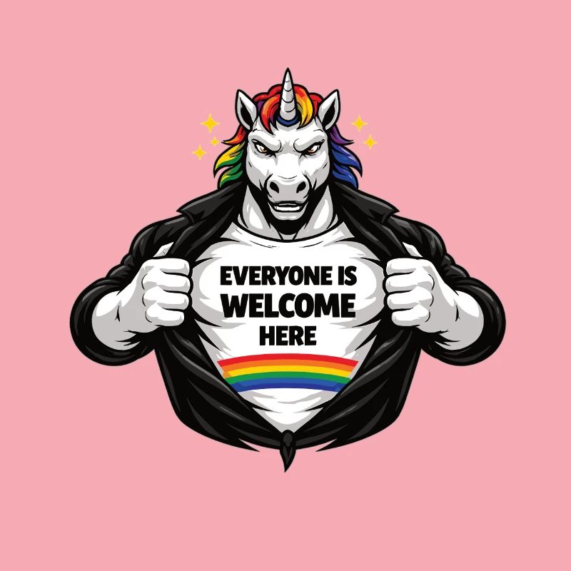 Vielfalt & Respekt Regenbogen Statement Design