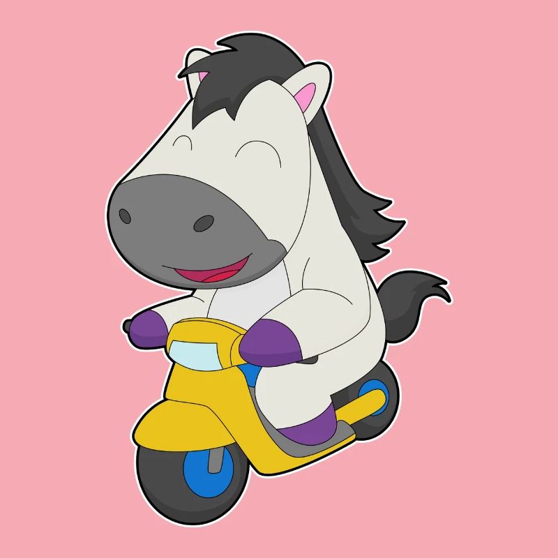 Pferd Motorrad