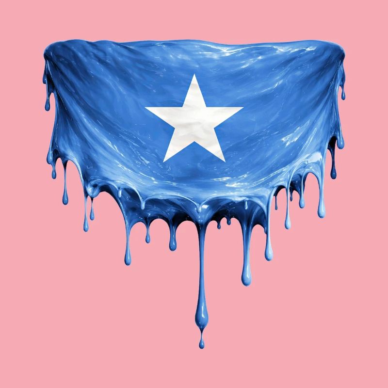 Art de la chute du drapeau somalien