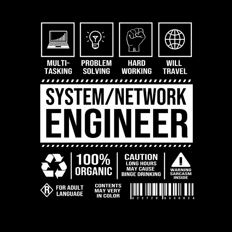 Informaticien en réseau, programmeur, administrateur