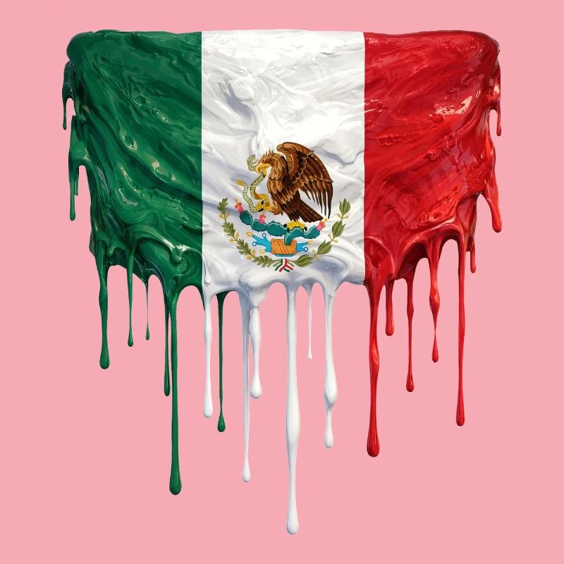 Drapeau Mexicain Gouttant