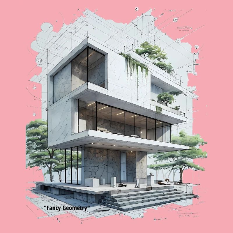 Fancy Geometry Modern House