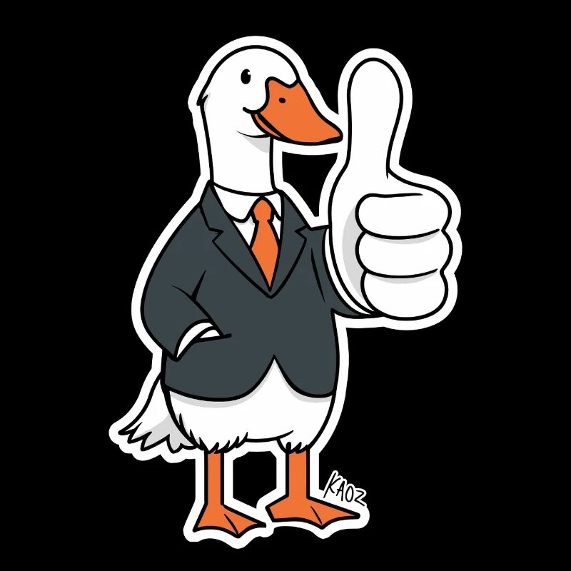 Dapper Duck in a Suit