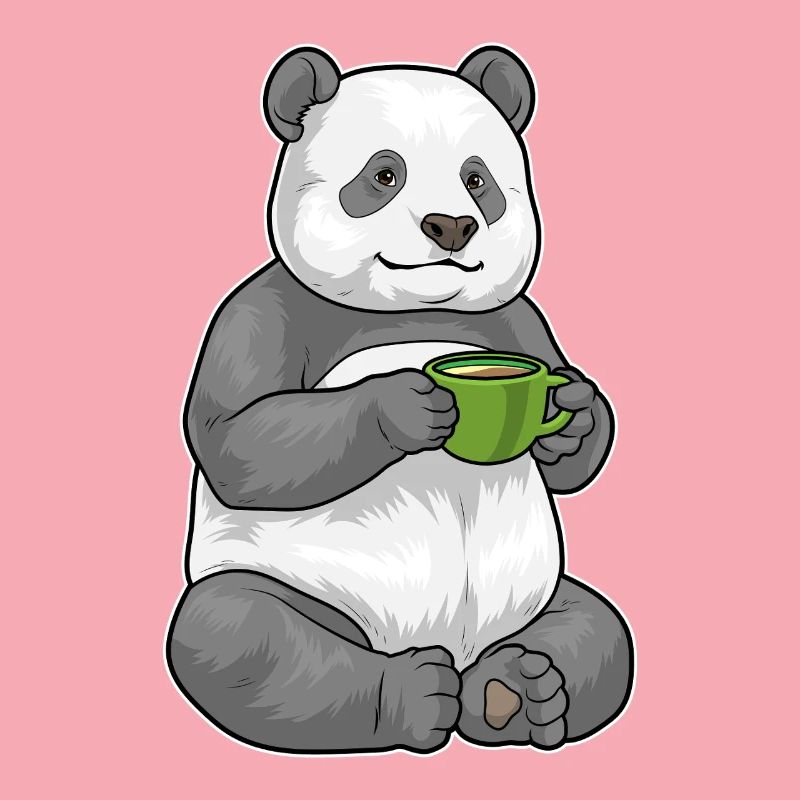 Panda Kaffee Tasse