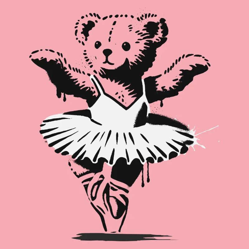 Ours en peluche classique dans une robe de danse classique