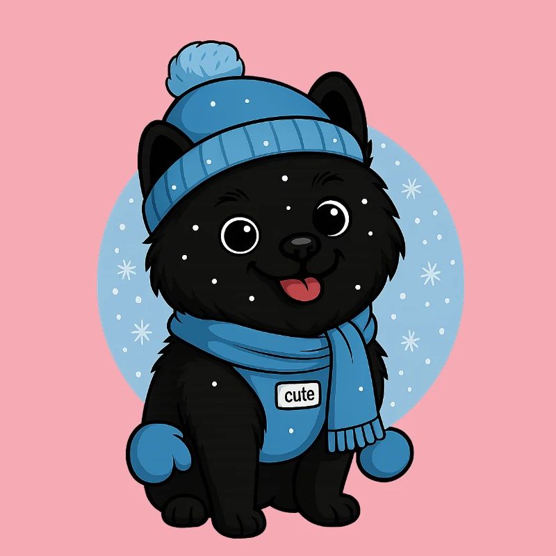 Cuddly Dog Winter Magic