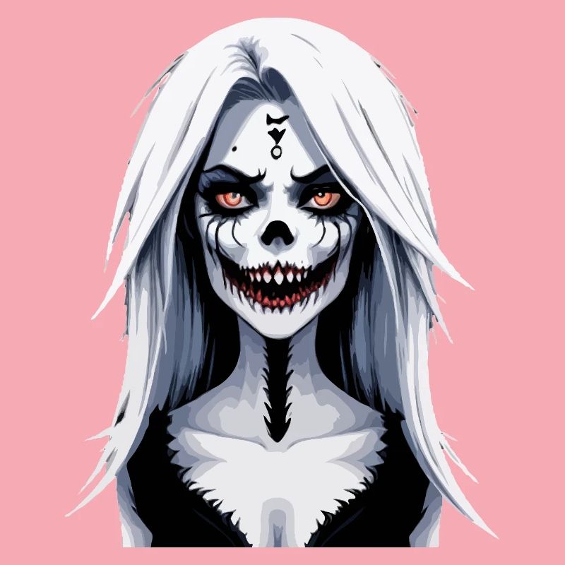 Skelett Gesicht Banshee Halloween